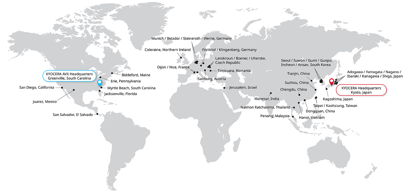 KYOCERA AVX Locations